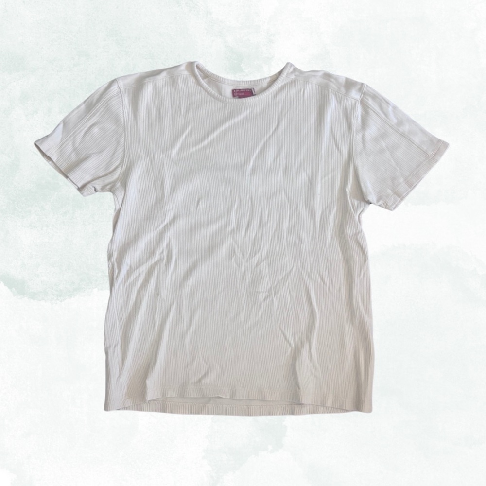 Vintage Guess cream rib knit top, tagged an XXL